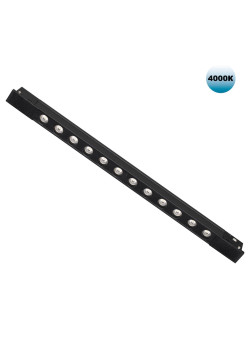 359433 SHINO NT24 000 черный Трековый светильник для низковольт. шинопровода арт. 135179-135180 IP20 LED 12W 48V 4000K 580Лм FLUM