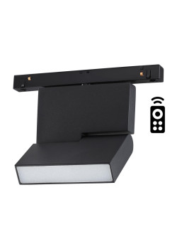 358626 SHINO NT21 065 черный Трековый низковольтный св-к диммируемый с ДУ, со сменой цв.температуры IP20 LED 3000~6500К 10W 48V FLUM