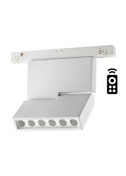 358627 SHINO NT21 065 белый Трековый низковольтный св-к диммируемый с ДУ, со сменой цв.температуры IP20 LED 3000~6500К 12W 48V FLUM